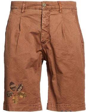 Bob Shorts & Bermuda Shorts Cotton, Elastane - Brown
