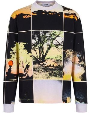 MSGM T-Shirt Cotton - Black
