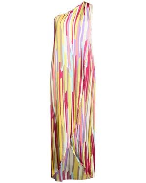 Manila Grace Maxi Dress Viscose, Elastane - White