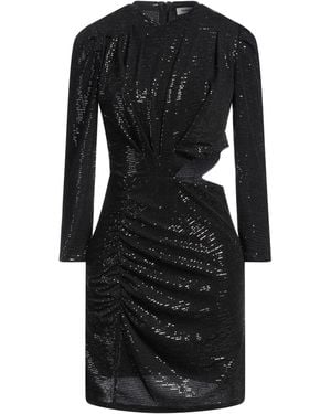 Sandro Mini Dress Polyamide, Elastane, Metallic Fiber - Black
