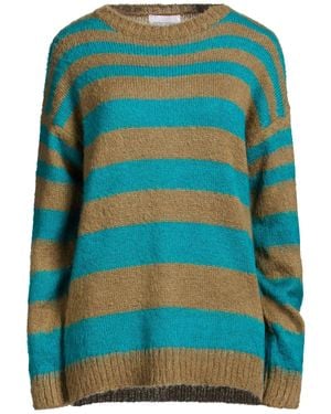 Pietronilla Camel Sweater Acrylic, Nylon, Mohair Wool - Blue