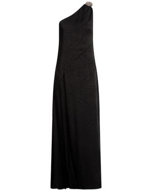 Amen Maxi Dress Acetate, Silk - Black