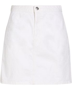 Calvin Klein Denim Skirt Cotton - White