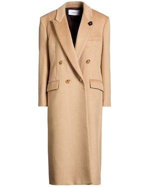 Lardini Coat Virgin Wool, Alpaca Wool - Natural
