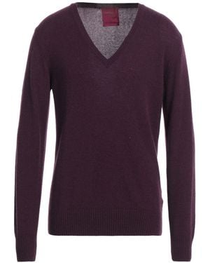 CAPSULE KNIT Burgundy Jumper Cashmere - Purple
