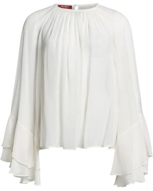 Max Mara Top Silk - White