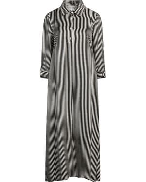 Shirtaporter Midi Dress Viscose, Silk - Gray