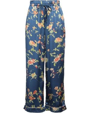 Sea Slate Pants Silk - Blue