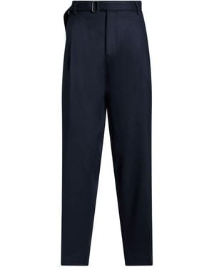 BE ABLE Midnight Trousers Virgin Wool, Elastane - Blue