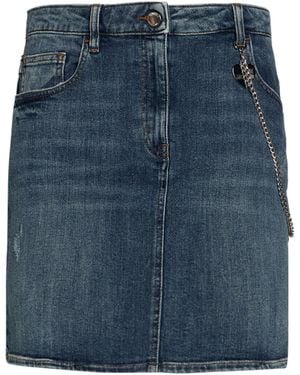 Love Moschino Denim Skirt Cotton, Elastane - Blue