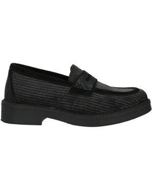 Divine Follie Loafers Textile Fibres - Black