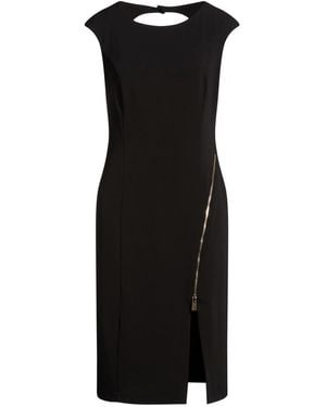 Hanita Midi Dress Polyester, Elastane - Black