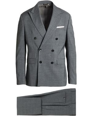 Berry & Brian Suit Wool, Elastane - Gray