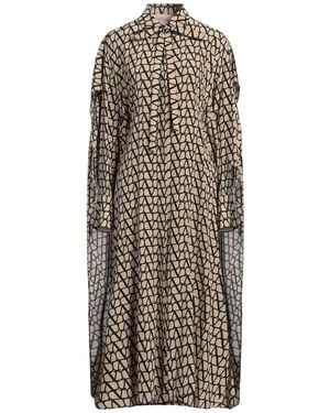 Valentino Garavani Midi Dress Silk - Natural