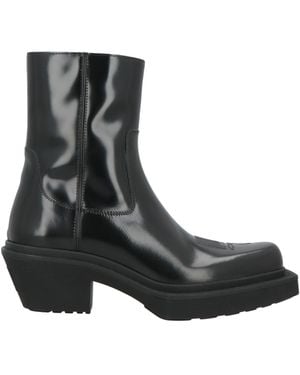 VTMNTS Ankle Boots Bull Skin - Black
