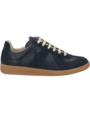 Maison Margiela Replica Low-Top Leather Trainers - Blue