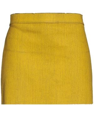Rick Owens Denim Skirt - Yellow