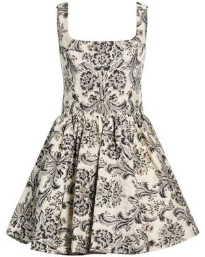 Alice + Olivia Mini Dress Viscose, Polyester - White