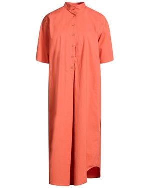 Cristina Bonfanti Midi Dress Cotton, Elastane - Pink