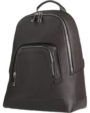 Moorer Dark Backpack Leather - Black