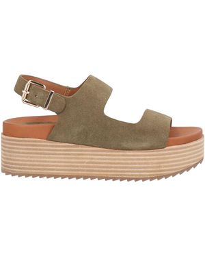 Rahya Grey Sandals Leather - Natural