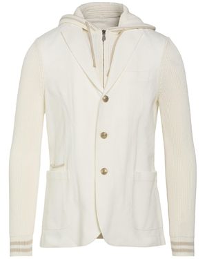 Eleventy Platinum Blazer Cotton, Polyamide, Elastane - White