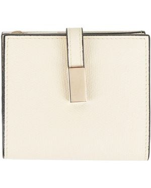 Valextra Wallet Calfskin - Natural