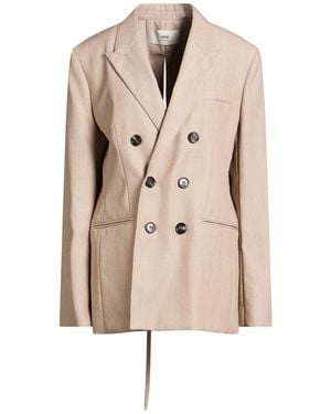 Ami Paris Blazer Cotton, Polyester - Natural