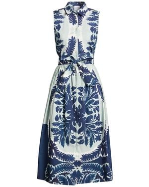 Sara Roka Midi-Kleid - Blau