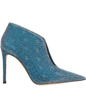 Luciano Padovan Ankle Boots Textile Fibers - Blue