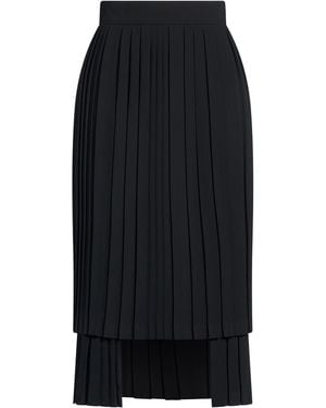 Dolce & Gabbana Chambray Tie-Waist Shirtdress Midi Skirt Polyester - Black