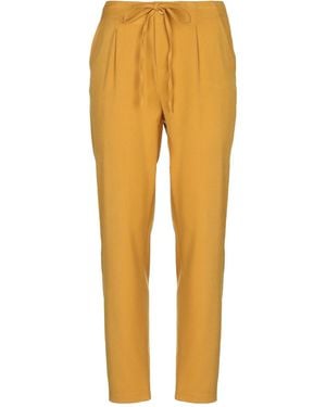 Shopart Marigold Pants Polyethylene, Viscose, Elastane - Yellow