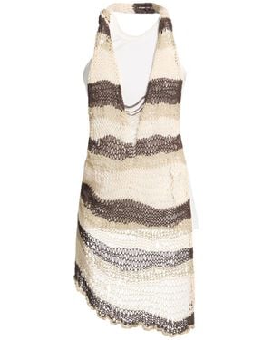 Sportmax Dark Top Cotton, Polyamide, Jute - White