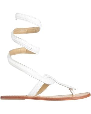 Aspiga Thong Sandal Leather - White
