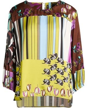 Manila Grace Lime Top Viscose - Black