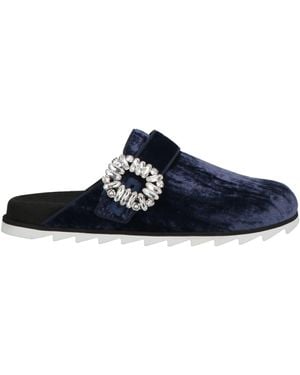 Roger Vivier Mules & Clogs Textile Fibers - Blue