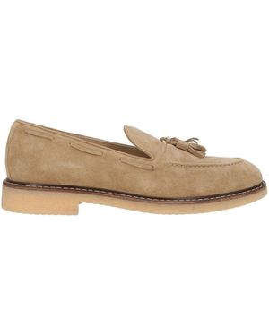 Eleventy Loafers Leather - Natural