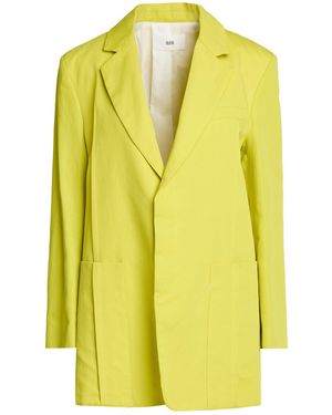 SOLOTRE Lime Blazer Cotton, Linen - Yellow