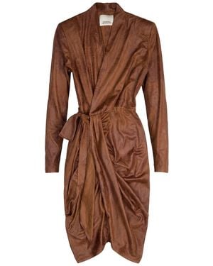 Isabel Marant Midi Dress Polyester, Elastane - Brown
