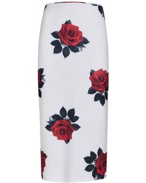Norma Kamali Midi Skirt - White