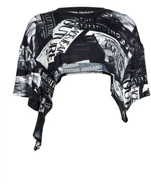 Versace Jeans Couture T-Shirt Viscose, Elastane, Cotton - Black