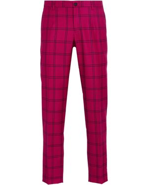 Dolce & Gabbana Garnet Trousers Virgin Wool - Red