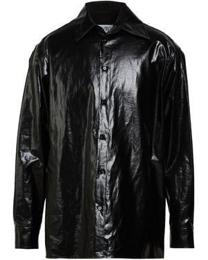 MM6 by Maison Margiela Shirt Linen, Polyurethane - Black