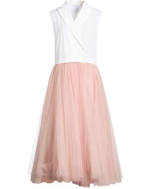 Sara Roka Midi Dress Polyacrylic, Cotton - Pink