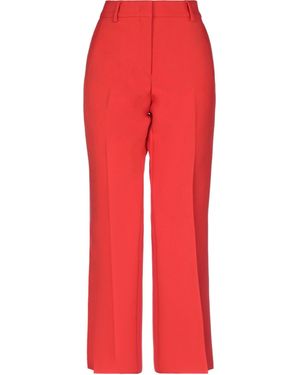 MSGM Pants Polyester, Viscose, Elastane - Red