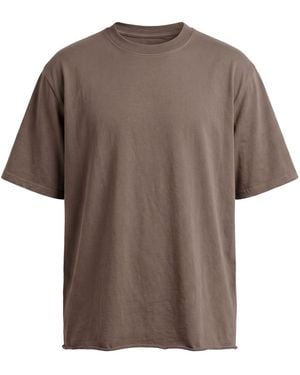 Rick Owens Taupe T-Shirt Cotton - Brown