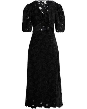 Sandro Midi Dress Polyester, Elastane - Black