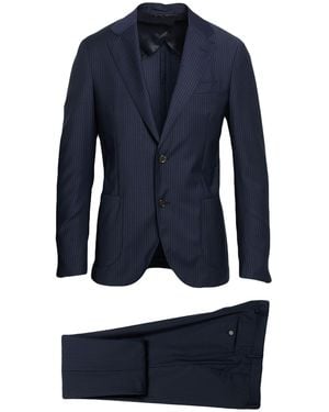 Lardini Suit Polyester, Wool, Elastane - Blue