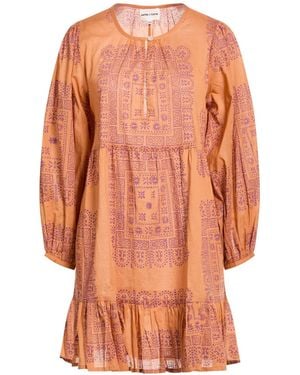 Antik Batik Mini Dress Cotton - Orange