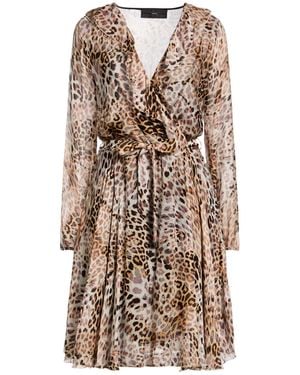 Guess Sand Mini Dress Viscose, Silk - Natural
